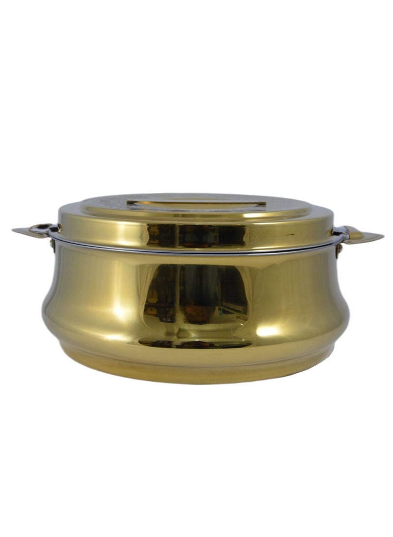Homemaker Riyadh Hotpot 7500ml Capacity - Unique Locking Lid - High Quality Stainless Steel - Gold Etching - Image 2