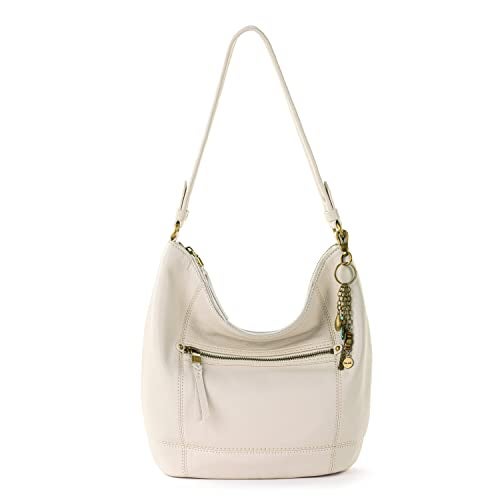 The Sak Sequoia Large Hobo Bag - Premium Leather Women's Handbag for Everyday & Travel - Designer Purse With Shoulder Bag Strap, Zipper Closure and Pockets - Stone - Image 1