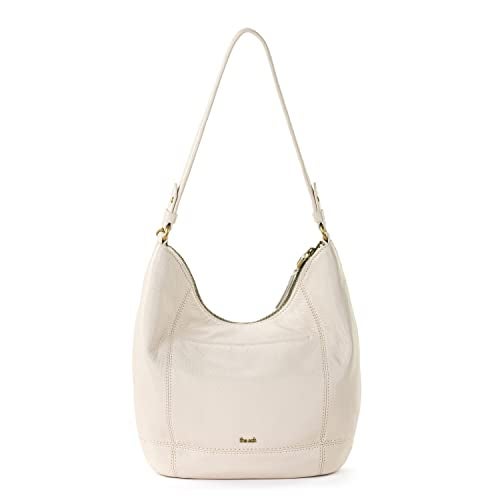 The Sak Sequoia Large Hobo Bag - Premium Leather Women's Handbag for Everyday & Travel - Designer Purse With Shoulder Bag Strap, Zipper Closure and Pockets - Stone - Image 4