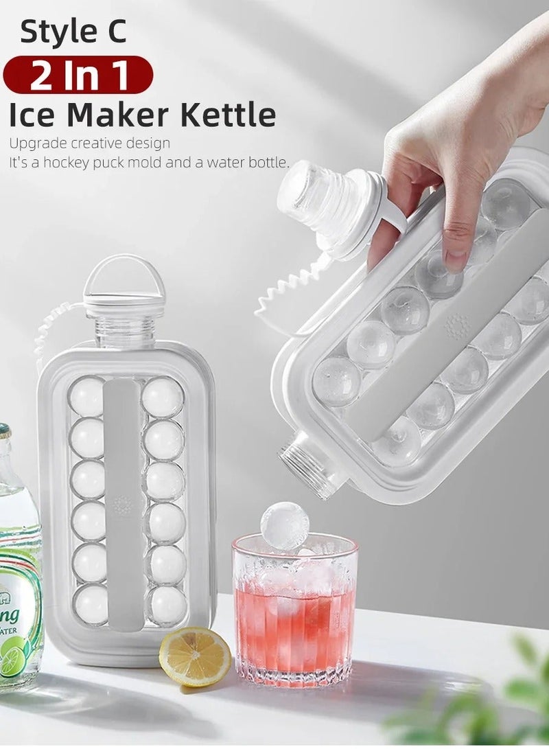 Portable Silicone Ice Ball Maker Kettle Creative Cube Mold Kitchen Bar Gadgets Hockey Lattice Making Tool - Image 5