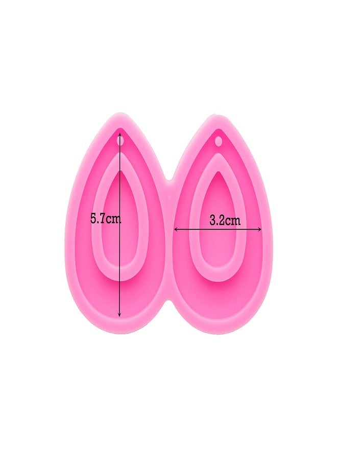 Angel Wings Shiny Glossy Drop Shape Earrings Mold Resin Silicone Mold for DIY Women Fashion Jewellery Resin Casting Molds Epoxy Resin Handmade Jewellery Making Pendant Craft - Image 2
