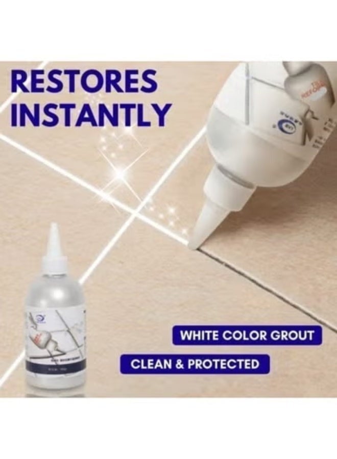 2 قطع حشو فراغات بلاط السيراميك، باللون الأبيض، بحجم 150 مل - Image 4