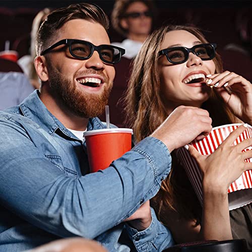 Toumei نظارات 3D، نظارات 3D غير لامعة قطبية دائرية سلبية لصورة السينما/تلفاز 3D قطبي سالب - نظارات 3D تدعم تلفاز 3D والسينما (10 قطع) - Image 4