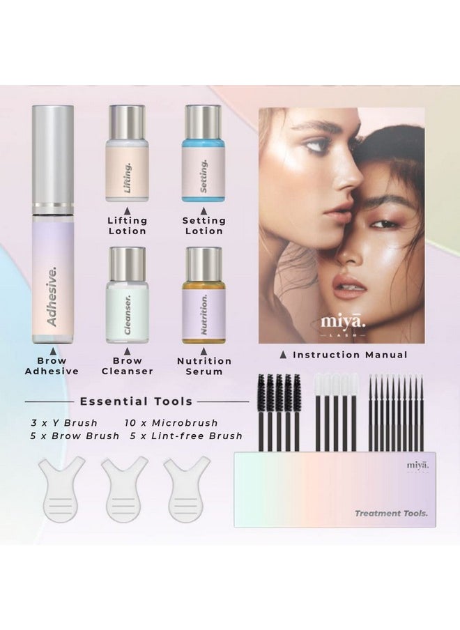MIYA LASH MIYA LASH Brow Lamination Kit | Professional Eyebrow Lamination with Keratin | DIY Brow Lift Kit | Fuller, Thicker Brows for 6 weeks | Includes Easy to Use Instruction, Treatment Tools & Brushes  - Image 4