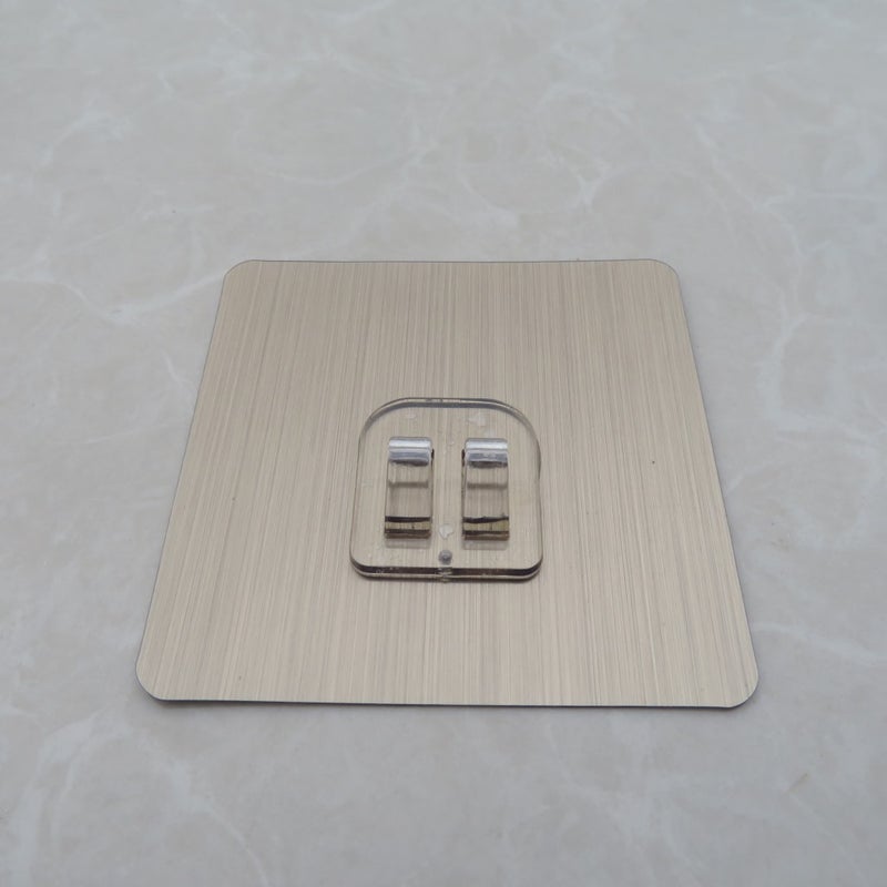 Punch-free Transparent Seamless Hook Multi-functional Household Seamless Patch Claw Buckle Strong Adhesive Hook Female Buckle Coat Hook 6x 6 horseshoe buckle - Image 3