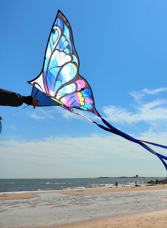 Simxkai Butterfly Kite for Kids & Adults, Easy to Fly for Beginners Beach Purple - Image 3