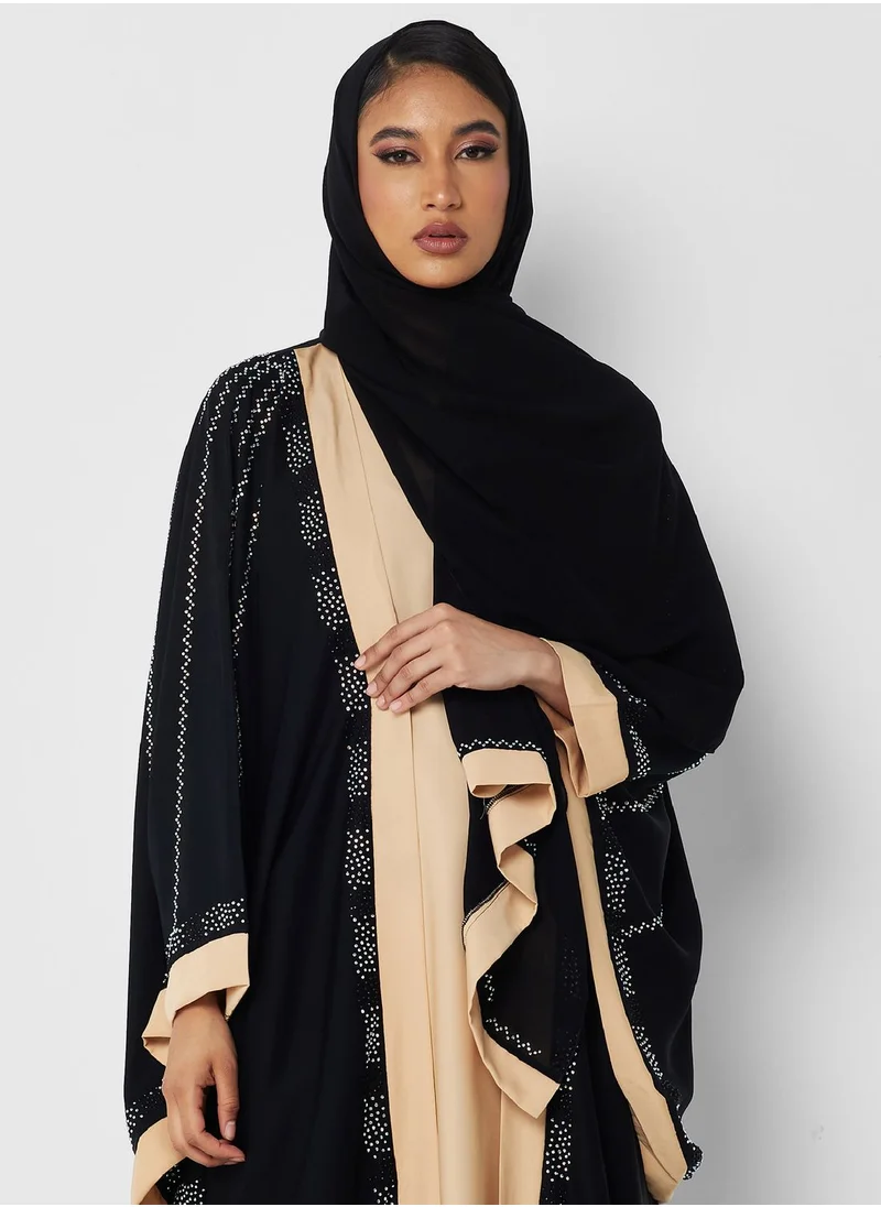 خزانة Shimmer Detail Abaya With Inner