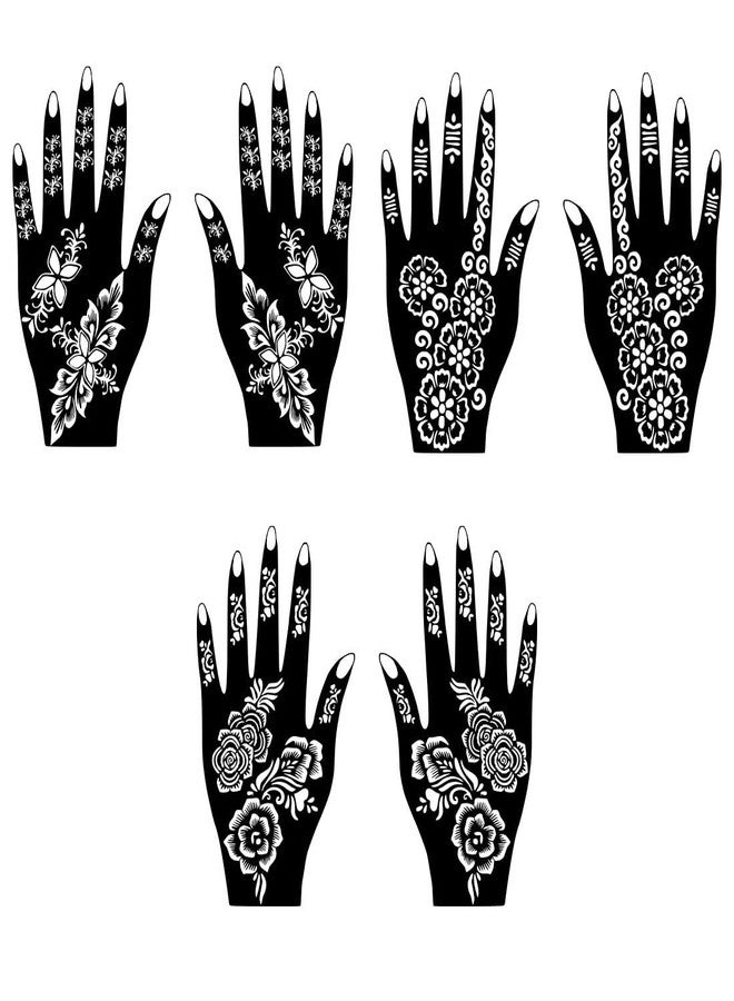 VANVATI Quick Peel Mehndi Stencil Sticker With Vine Style For Party And Wedding Use - Image 3