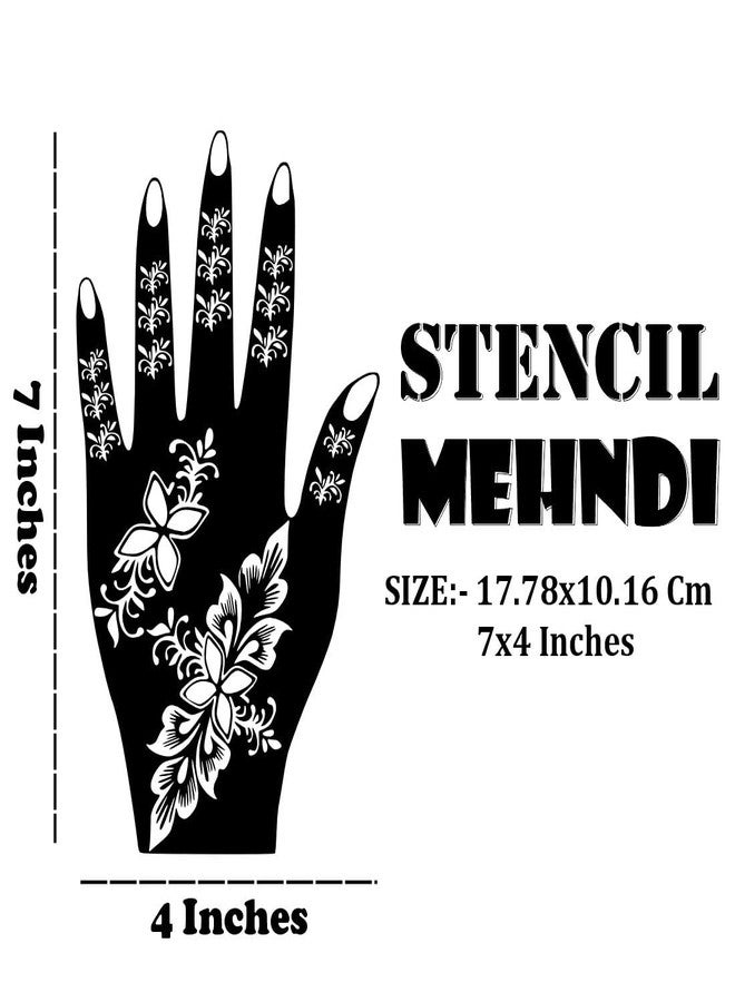 VANVATI Quick Peel Mehndi Stencil Sticker With Vine Style For Party And Wedding Use - Image 5