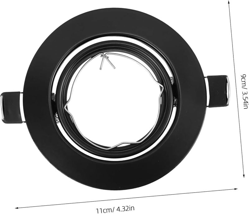 Brushed Nickel Spotlight Down Light Trim Holder For Kitchen Bedroom Hallway - Image 3