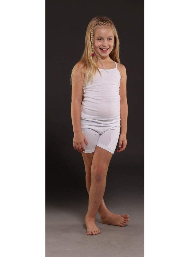 Everyone EVERYONE Girls White Cotton camisole and Boxer Underwear Set  - Image 1
