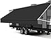 Xenjum RV Awning Fabric Replacement 185oz HeavyDuty Weatherproof Vinyl Camper Awning Replacement Universal Outdoor Canopy for RV Motorhome Trailer Awnings Black 16Fabric 152 - Image 2