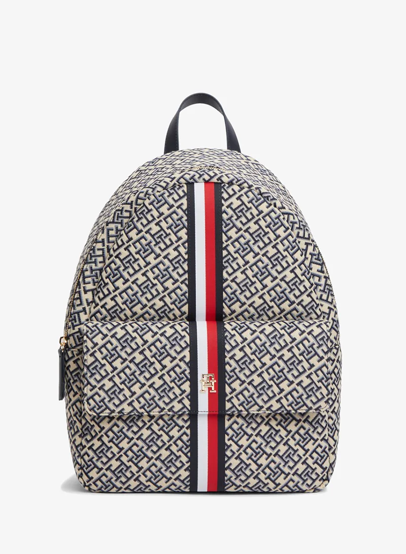 Essential TH Monogram Jacquard Dome Backpack