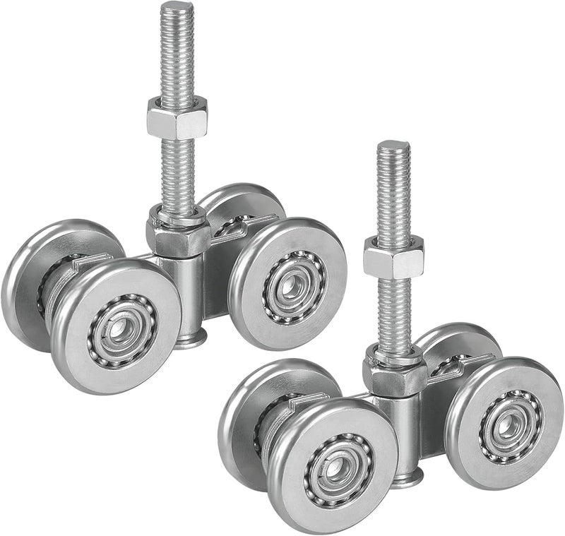 HOTYELL Trolley Assembly, Silent Rollers Wheel for 1-3/4" Wide and 2-1/4" or Taller Rail Hanging Track, Beam Trolley Used for Heavy Barn or Shed Sliding Doors - Image 5