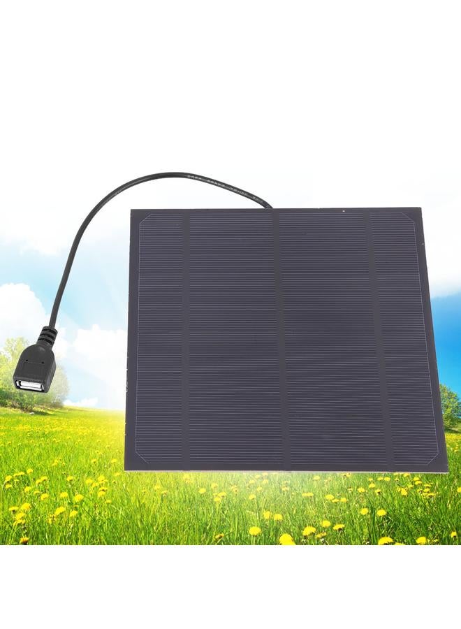 High Quality 4.5W 6V Monocrystalline Silicon Solar Panel Charger with USB Output Interface