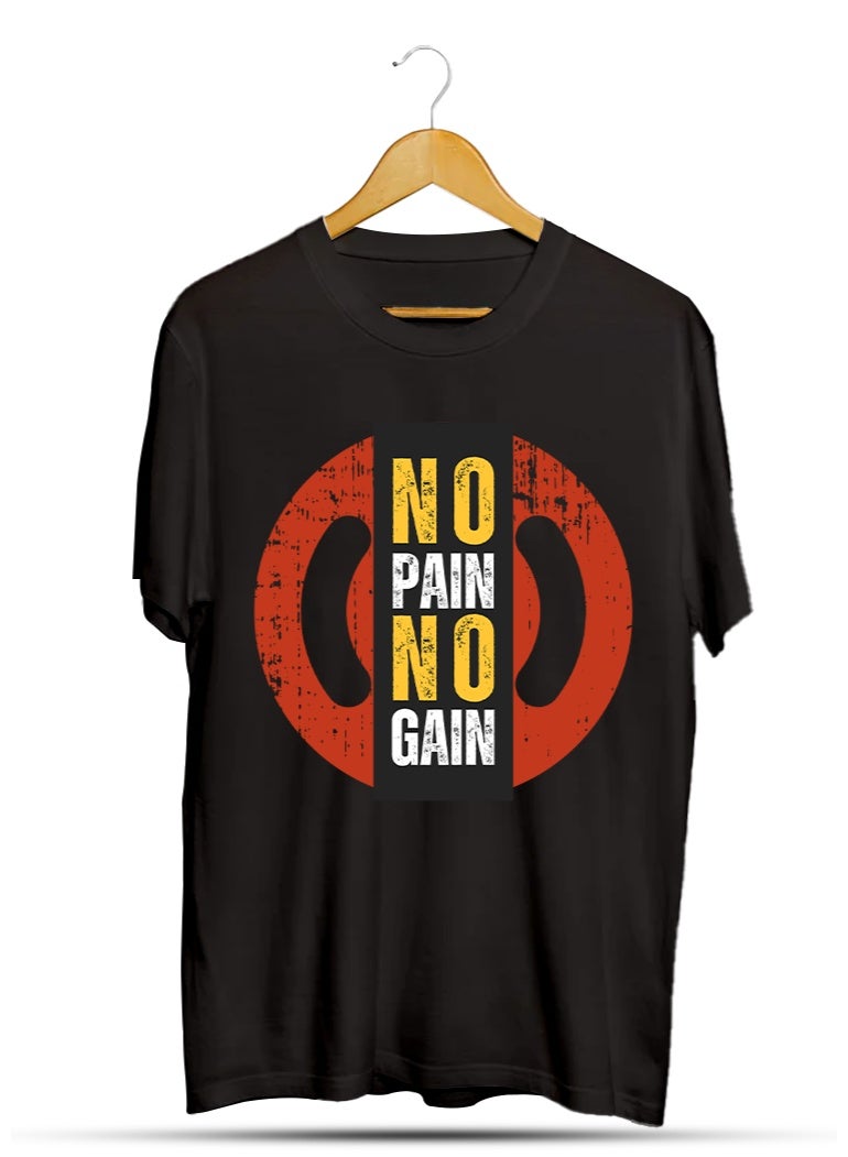 SHOP NEW ARRIVALS No Pain No Gain T-Shirt - Motivational Quote Graphic Tee for Men Women Inspirational Success Mindset Gift Unisex Comfortable Cotton - Image 1
