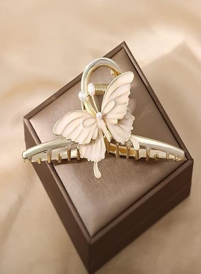 Zerolex Hair Claw Clips for Women Non-Slip Strong Metal Butterfly Sparkly Hold Hair Jaw Clips Cute Hair Claws Big Butterfly Cute Hair Clips Headwear Gifts(MaultiColour)(Pack of-1) - Image 4