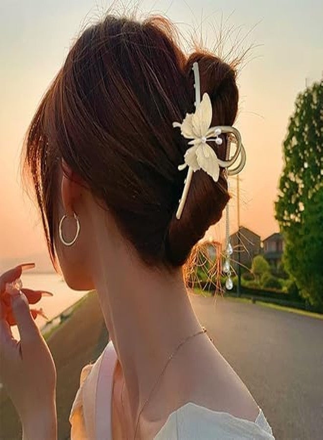 Zerolex Hair Claw Clips for Women Non-Slip Strong Metal Butterfly Sparkly Hold Hair Jaw Clips Cute Hair Claws Big Butterfly Cute Hair Clips Headwear Gifts(MaultiColour)(Pack of-1) - Image 3