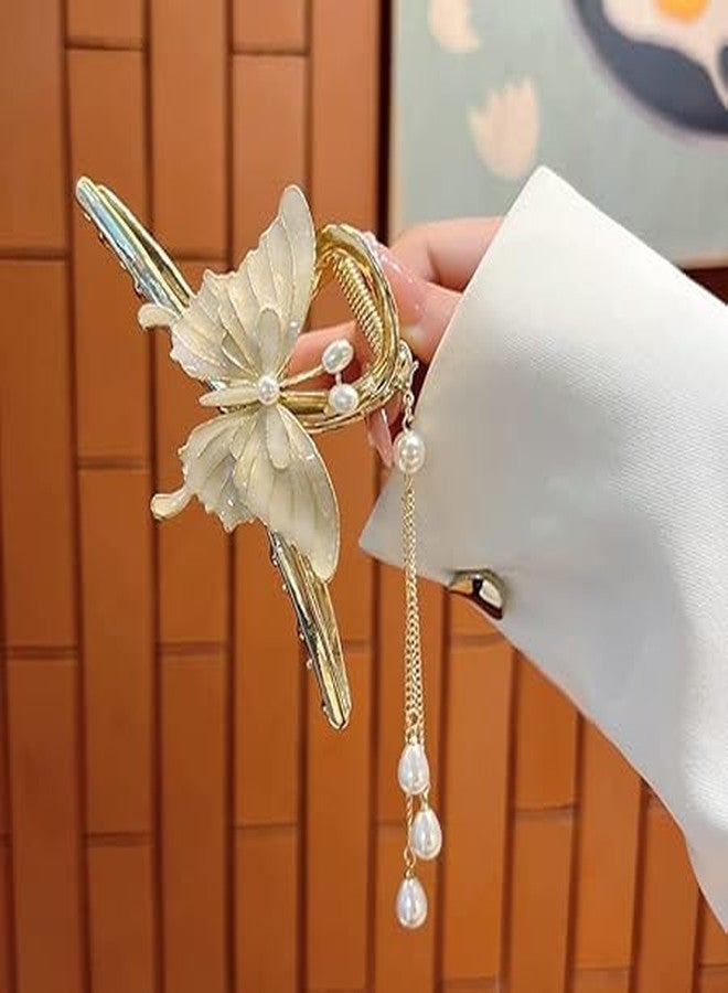 Zerolex Hair Claw Clips for Women Non-Slip Strong Metal Butterfly Sparkly Hold Hair Jaw Clips Cute Hair Claws Big Butterfly Cute Hair Clips Headwear Gifts(MaultiColour)(Pack of-1) - Image 5