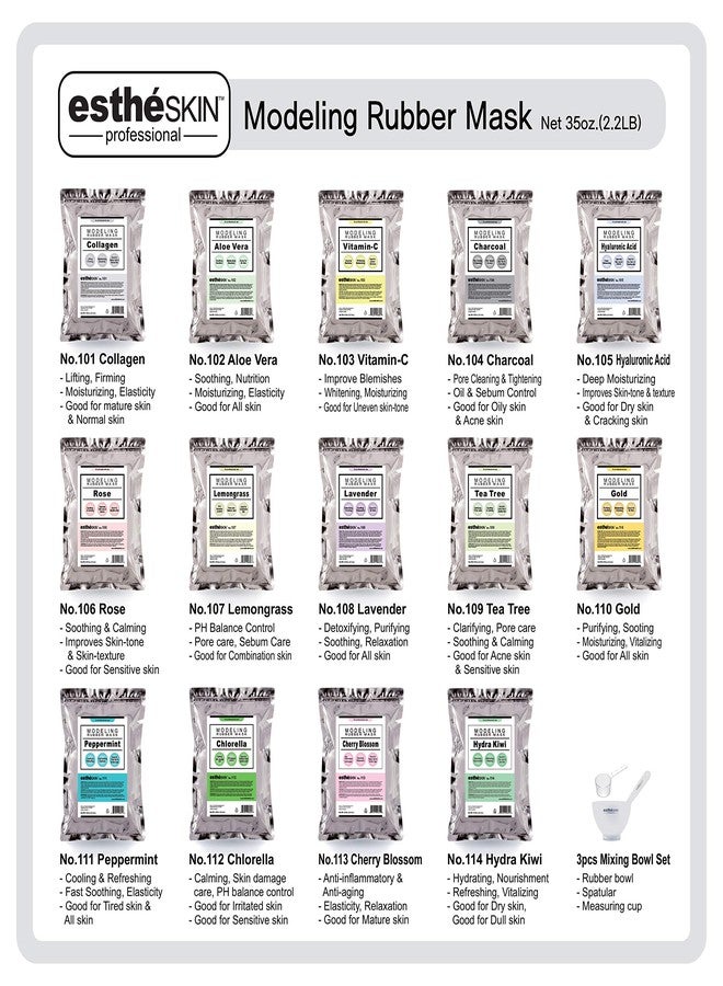 estheSKIN No.105 Hyaluronic Acid Modeling Mask Powder for Professional Facial Treatment, 35 Oz. (1 pack) - Image 3