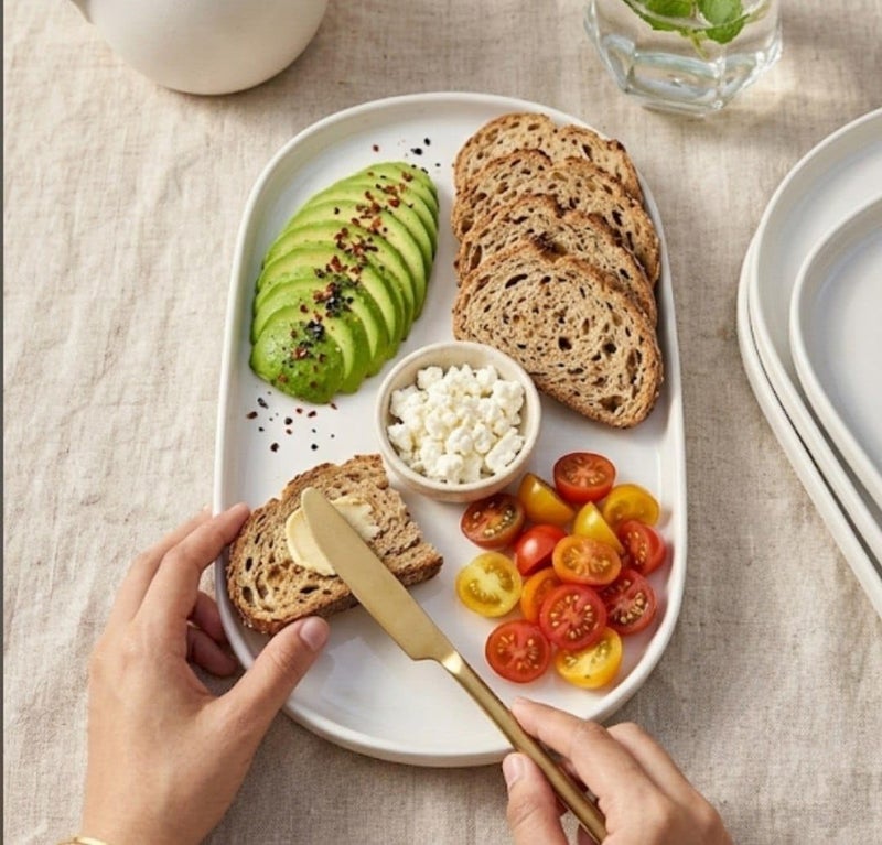 Generic Oval Serving Platter, 32 x 21 cm, Oven and Dishwasher Safe, .ar