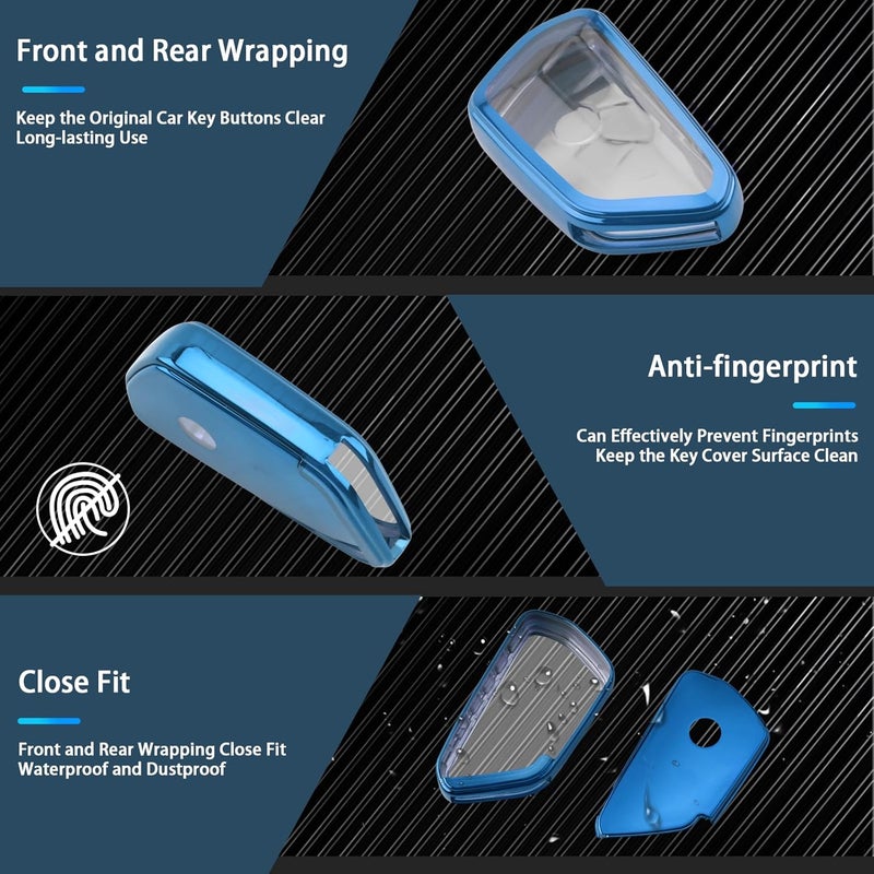 RUIYA Compatible with VW Tiguan 3 | Passat B9 2024 2025 2026 Car Key Cover, Tiguan 2025 2026 TPU Key Cover Key Cover Replacement Remote Control Case Cover Tiguan Accessories - Image 2