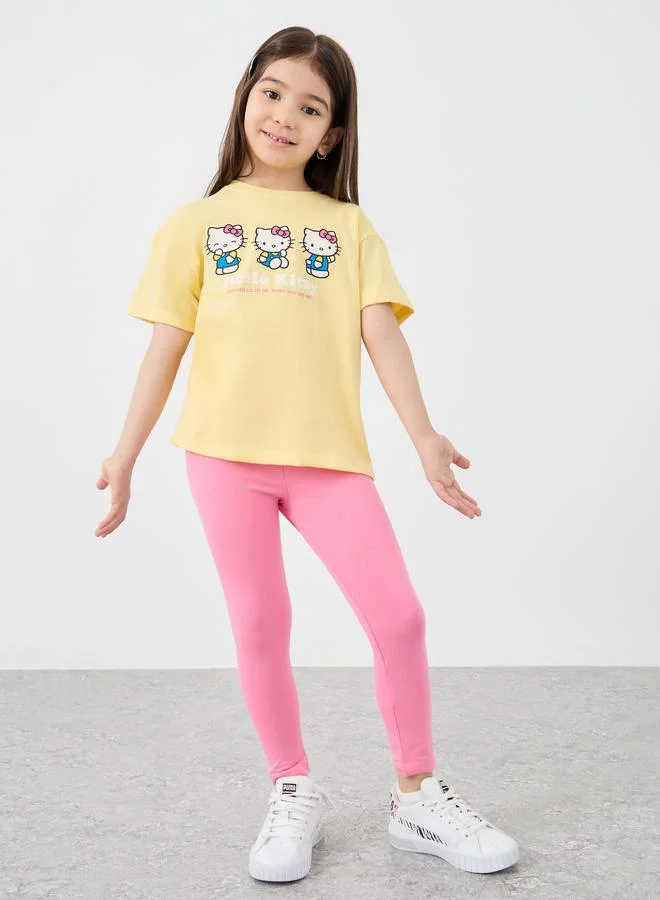 ستايلي Styli Graphic Print Short Sleeve T-Shirt