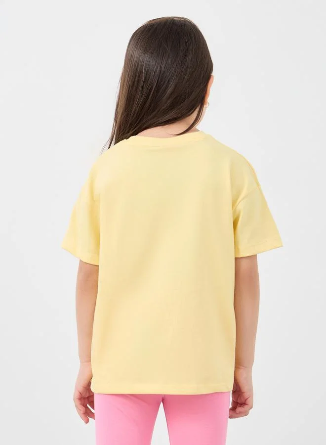 Styli Styli Graphic Print Short Sleeve T-Shirt