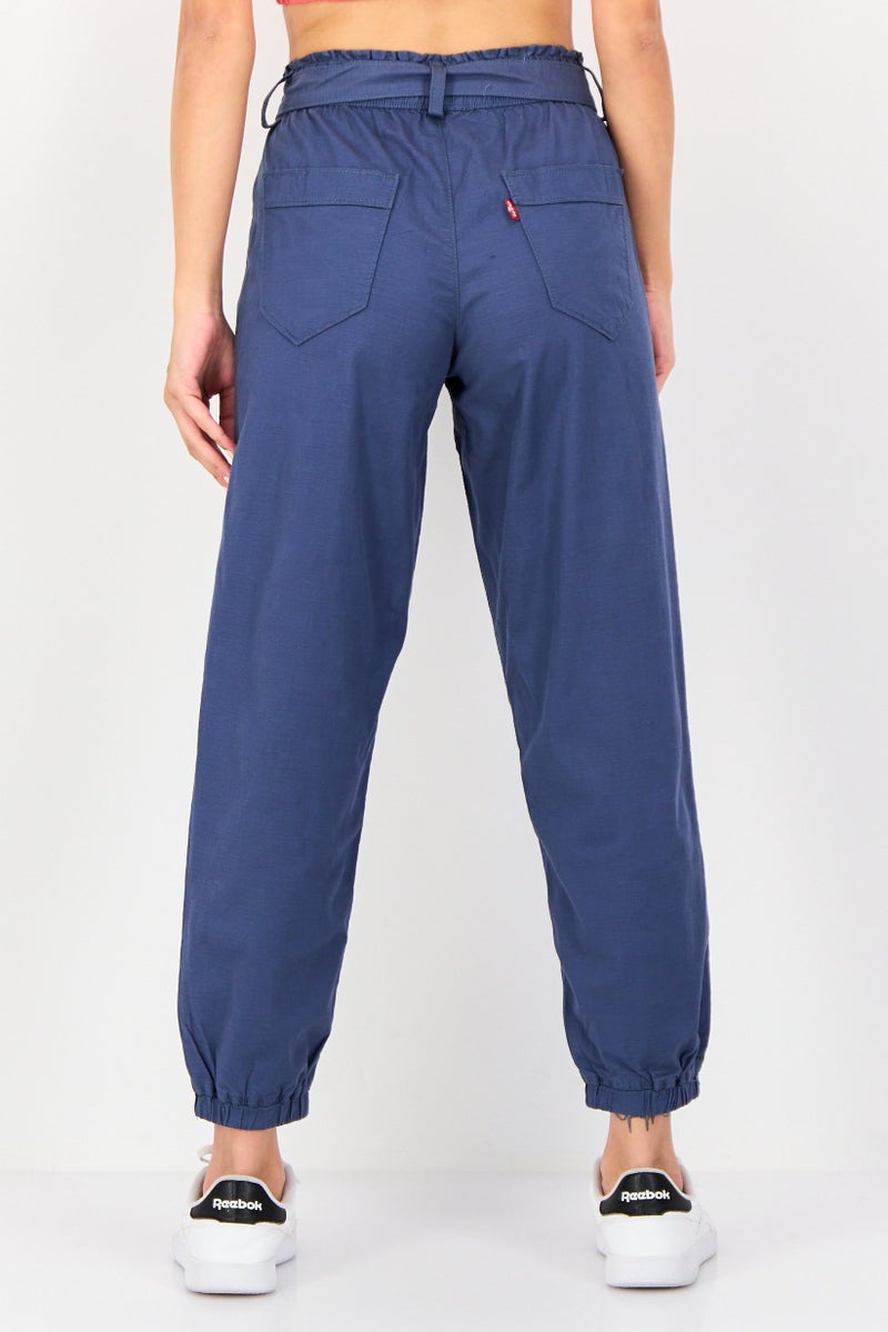 Levi's سروال جوجر عادي للنساء، أزرق رمادي - Image 3