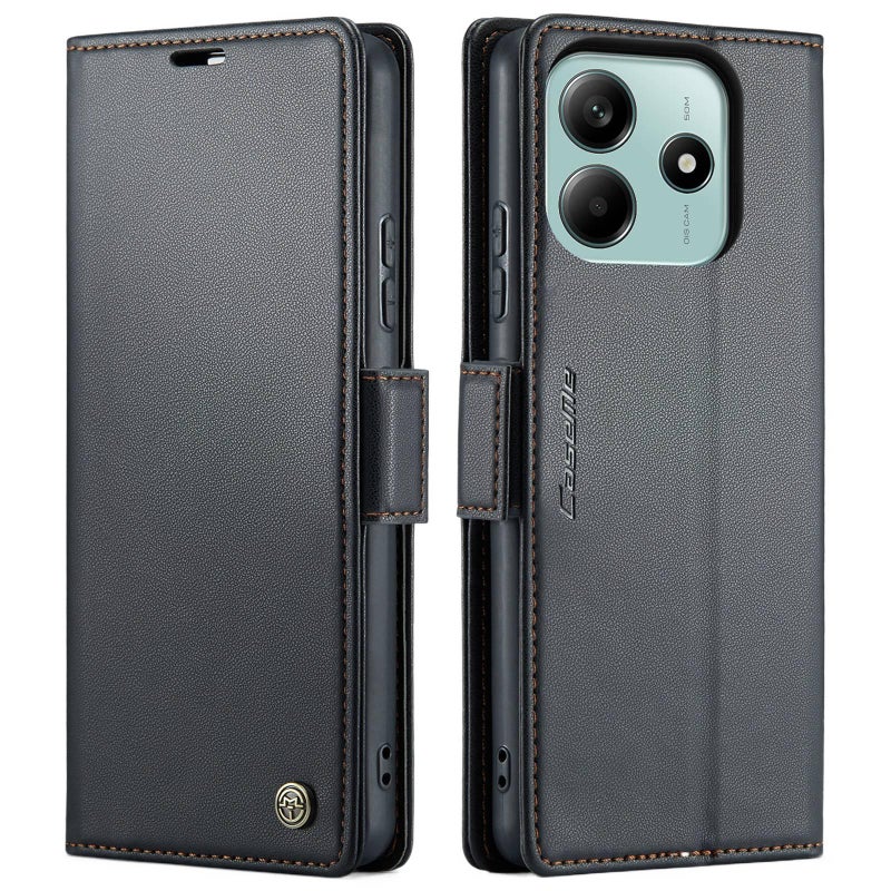 MS غطاء واقي بTPU لـ Redmi Note 14 مع حامل قائم ومغناطيس قوي مع مقاوم للصدمات مع حماية من السقوط باللون أسود مغناطيسي بوظيفة حامل من مادة TPU باللون الأسود باللون الأحمر - Image 1