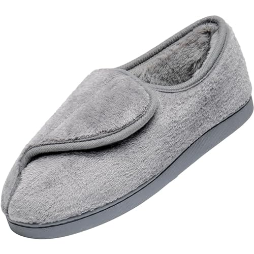 Git-up Women Soft wide Slippers Memory Foam Closed Toed Diabetic Arthritis Edema House Slippers - Image 1