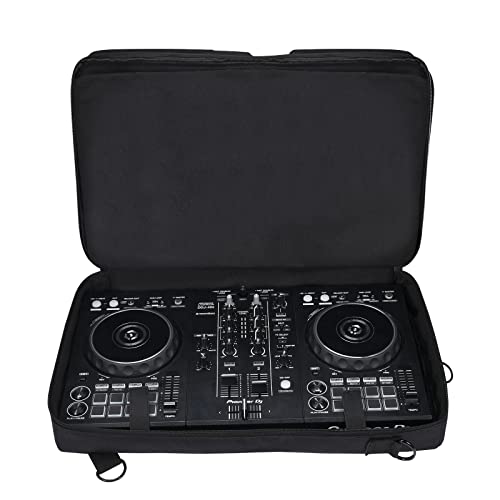 YipuVR Carrying Case for Pioneer DDJ 400/DDJ FLX4/DDJ 200/DDJ SB3 SB2/DDJ-202/Inpulse 300/Native Instruments Traktor Kontrol S2 Mk3 DJ Controller, Soft Travel Storage Bag with Bag Strap - Image 3