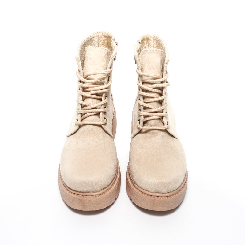 Glitter Women Half-Boots - Beige - Image 3