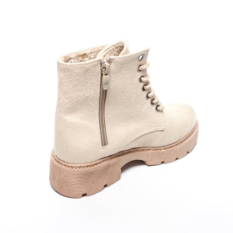 Glitter Women Half-Boots - Beige - Image 4