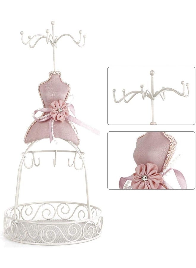 klarako Jewelry Display Stand Princess Dress Necklace Jewelry Stand Holder Lady Model Dress High-Heeled Shoes Earring Necklace Ring Jewelry Holder Stand Display  - Image 2