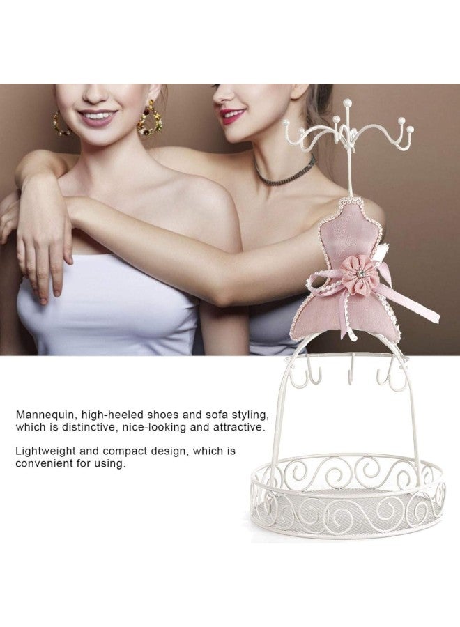 klarako Jewelry Display Stand Princess Dress Necklace Jewelry Stand Holder Lady Model Dress High-Heeled Shoes Earring Necklace Ring Jewelry Holder Stand Display  - Image 5