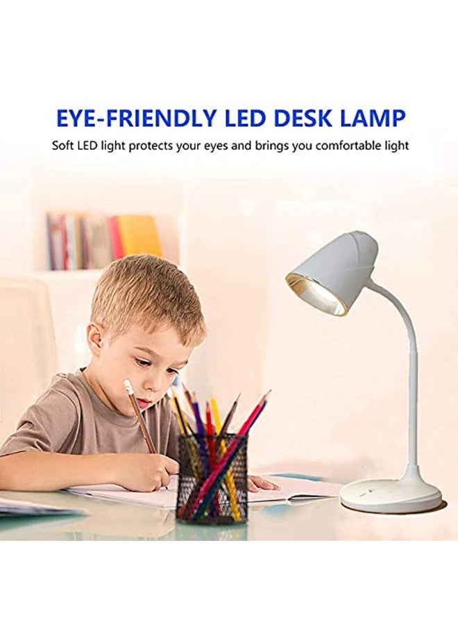 ويداسي مصباح طاولة LED قابل لإعادة الشحن WD-6046 | تعتيم ثلاثي المستويات | مصباح دراسة مرن بمقبض على شكل عنق الإوزة | شحن USB | مصباح LED ناعم للعناية بالعينين للقراءة والاستخدام المكتبي والسريري - Image 4