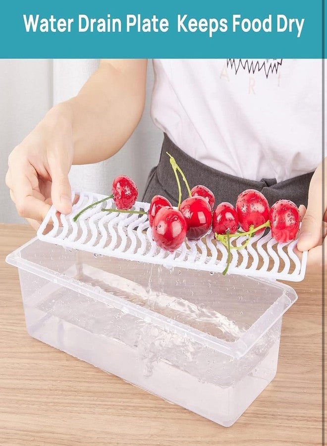 AT Ankit Traders 6 Food Storage Container Lid Fridge Storage Box Stackable Plastic Freezer Storage Containers To Keep Fresh for Fish, Meat, Vegetables, Fruits etc. (Pack of 12) - Image 2