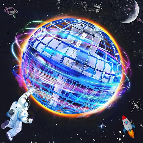 OKPOW Cosmic Fly Ball Boomerang Hover 2025 Galaxy Ball Flying Orb Cosmic Flyball Toy with Colorful Lights USB Rechargeable Hand Controlled Cool Stocking Stuffers for Kids Ages 612 Boys Girls - Image 1