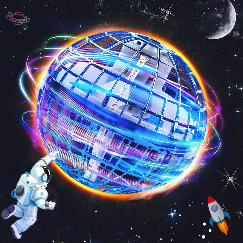 OKPOW Cosmic Fly Ball Boomerang Hover 2025 Galaxy Ball Flying Orb Cosmic Flyball Toy with Colorful Lights USB Rechargeable Hand Controlled Cool Stocking Stuffers for Kids Ages 612 Boys Girls - Image 3