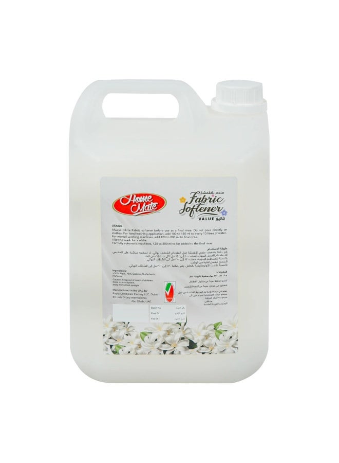 Home Mate Jasmine Fabric Softener White 5 Litres - Image 2