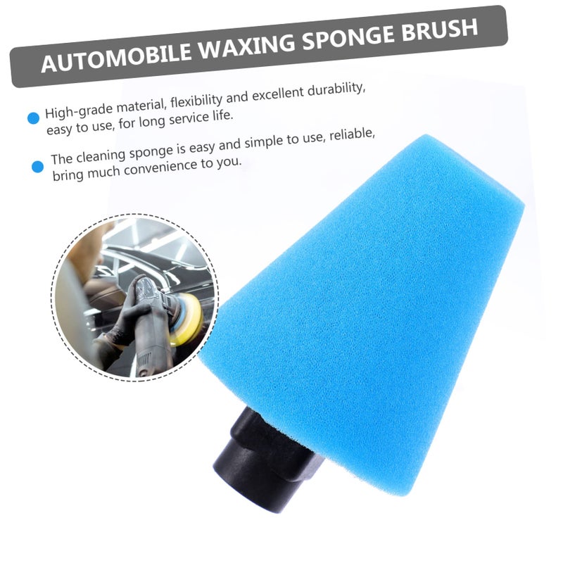 High Absorption Car Wheel Cleaning Sponge For Tires And Rims Blue 11x7cm - Image 3