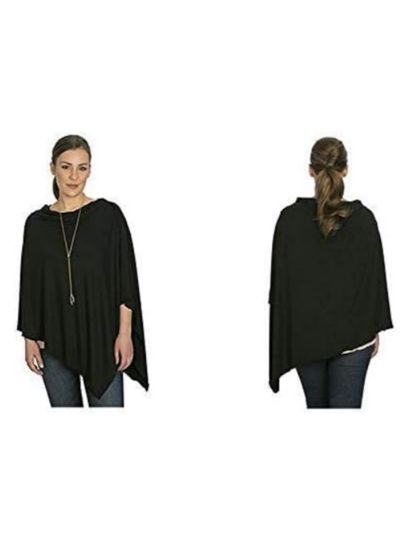 Chic Nursing Cover Shawl Stylish Breathable Maternity Poncho for Breastfeeding Baby Car Seat Cover Soft, Stretchy MultiUse for Discreet Nursing On the Go Moms  - Image 2