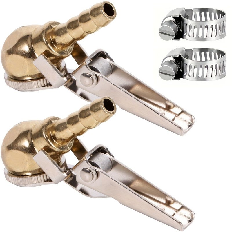 Quick Connect Fitting 2Pcs For Tire Inflator Portable Locking Chuck Adapter For Car Valve Stem Inflation - Image 3