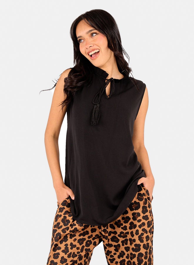 Clue Tencel Sleeveless Blouse  - Image 1