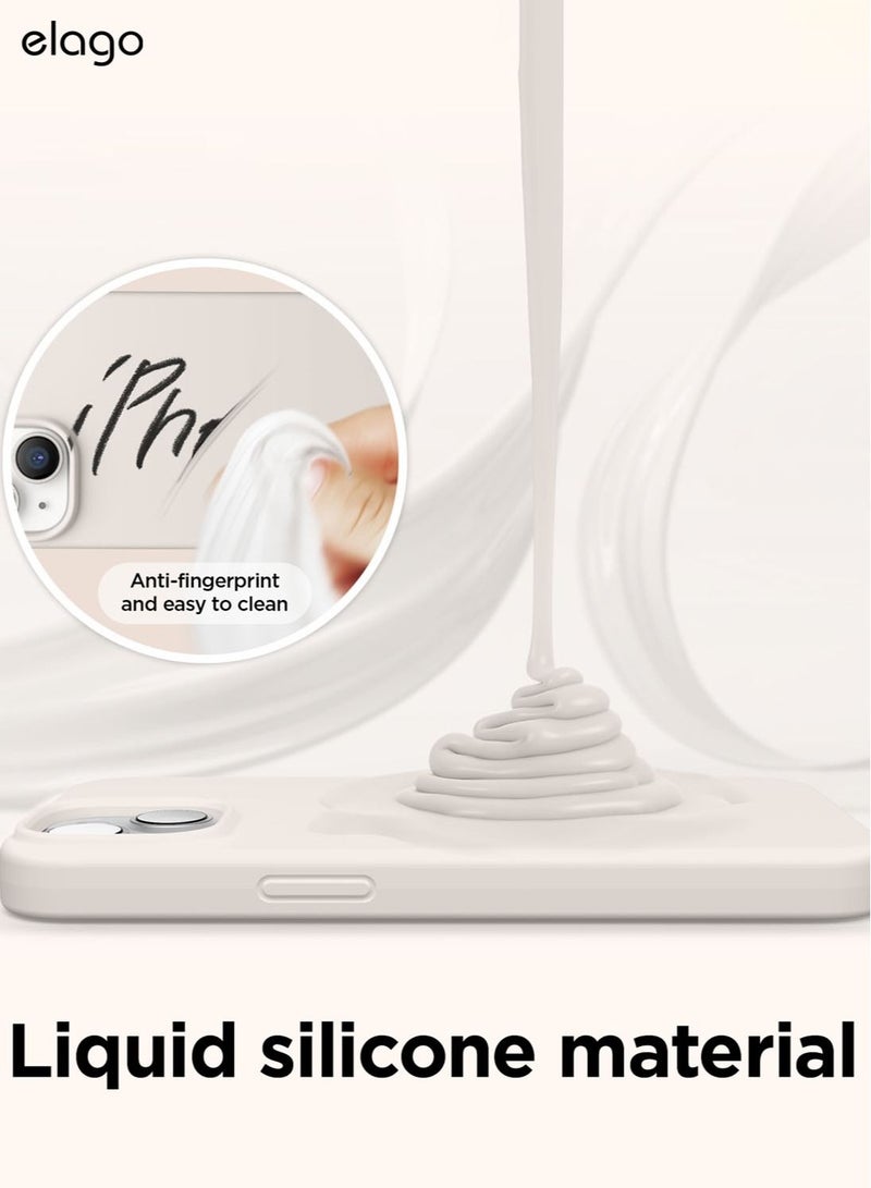 Elago Silicone Shockproof iPhone 14 Case Cover with MagSafe - Stone - Image 5