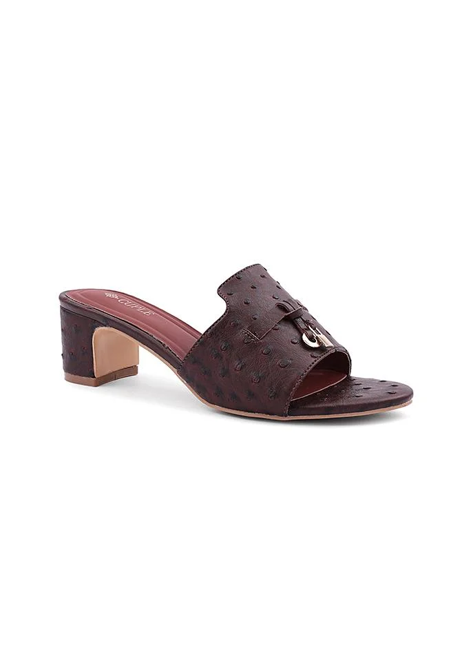 كابلي Cuple Cutout Strap Block Heel Sandals