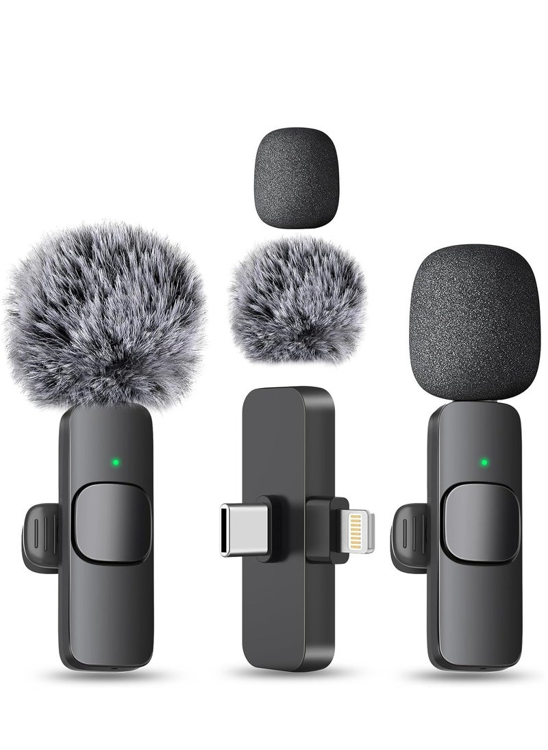 ELTRAZONE Professional Wireless Lavalier Lapel Microphone for iPhone and iPad – Cordless Bluetooth Omnidirectional Condenser Mic for Interview, Video, Podcast, YouTube, Vlogging – Crystal-Clear Sound & Noise Cancellation, Black  - Image 1
