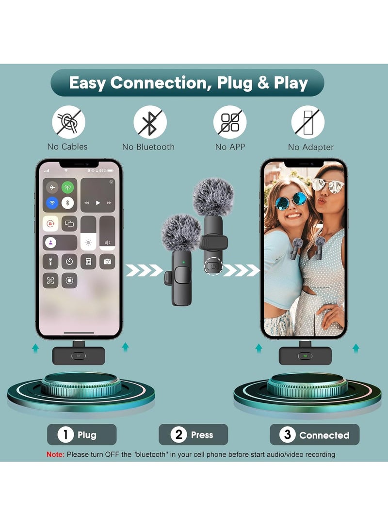 ELTRAZONE Professional Wireless Lavalier Lapel Microphone for iPhone and iPad – Cordless Bluetooth Omnidirectional Condenser Mic for Interview, Video, Podcast, YouTube, Vlogging – Crystal-Clear Sound & Noise Cancellation, Black  - Image 3