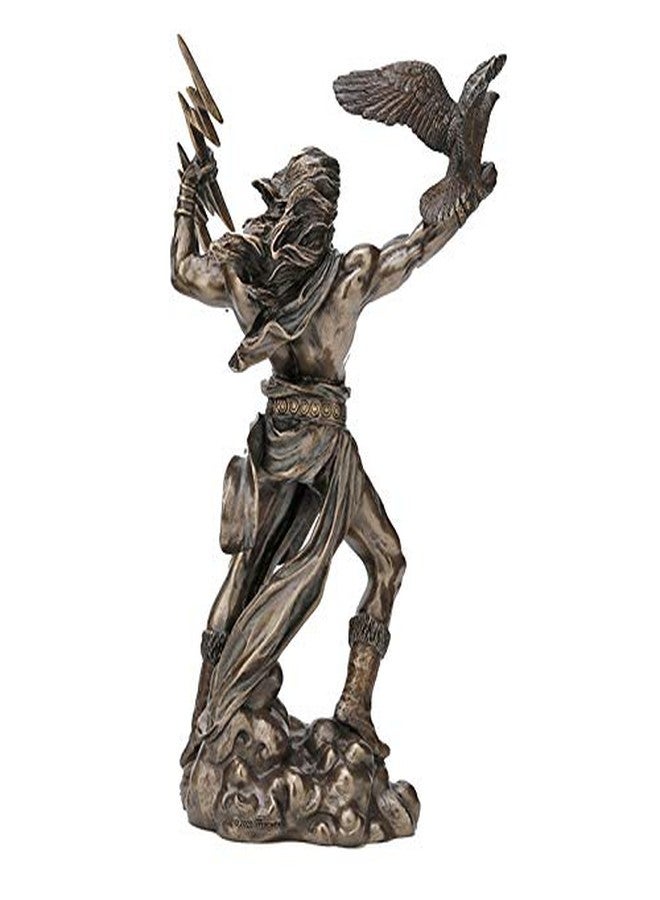 Veronese Design 8 1/2 Inch Greek God Zeus Thunderbolt Strike Cold Cast Resin Antique Bronze Finish Statue Home Decor - Image 5